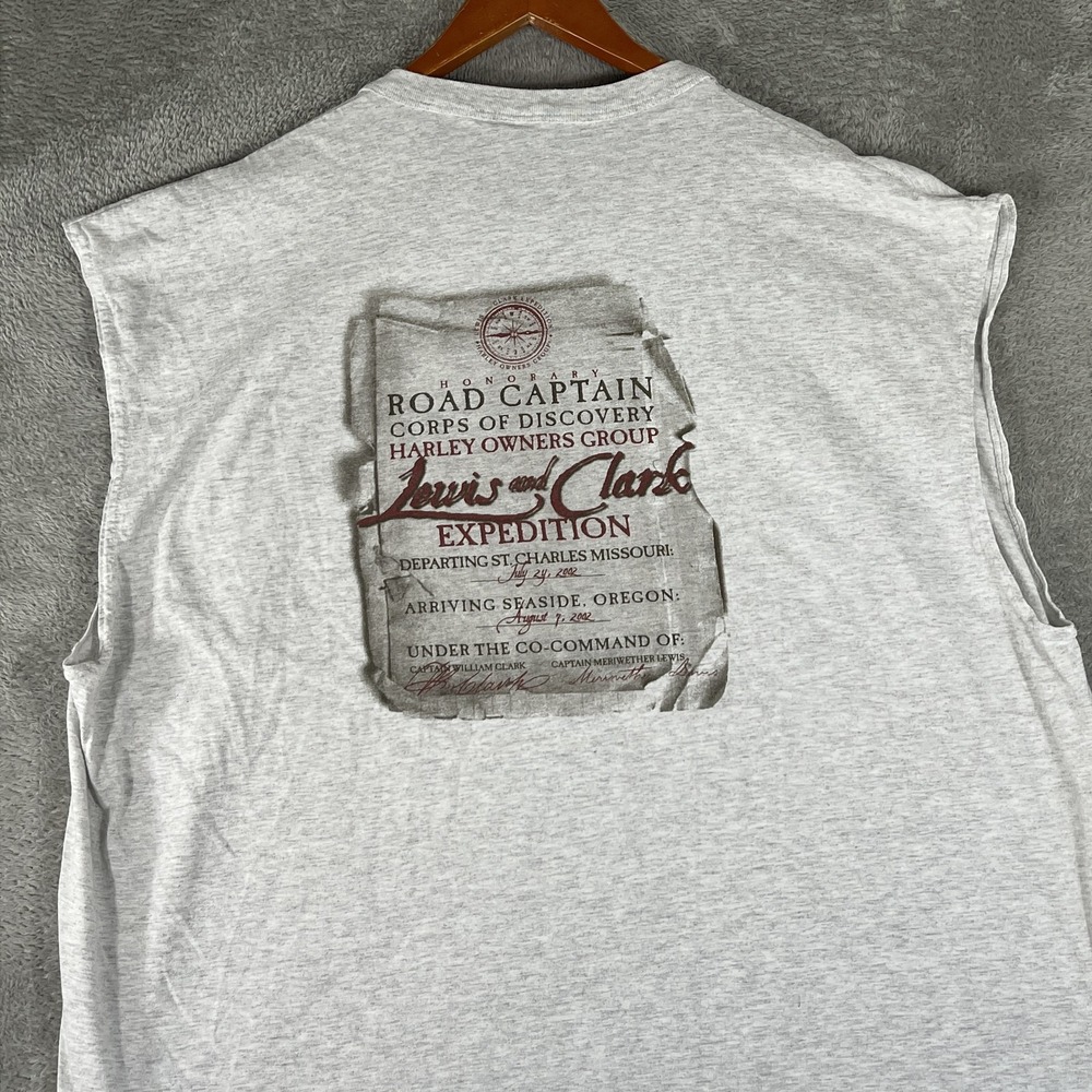 Harley Owners Group Shirt Mens 3XL Lewis and Clark Expedition Road Captain HOG
